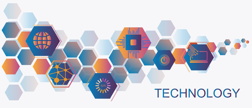 Fond sur le thème de la technologie