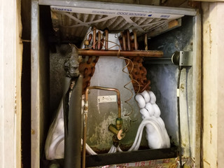 Rusted and frozen Evaporator coil