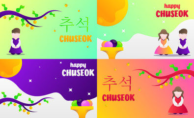 Happy chuseok day illustration