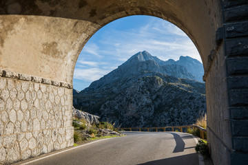 Bridge on the top of Coll dels Reis road, Mallorca