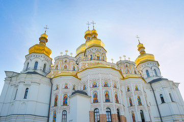 Fototapeta na wymiar Dormition Cathedral Kiev Pechersk Lavra