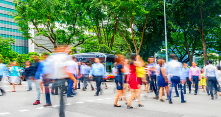 road crowd business people panorama - 289316298