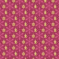 seamless pattern with snowflakes