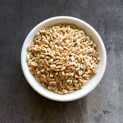 Closeup of Bowl of Farro