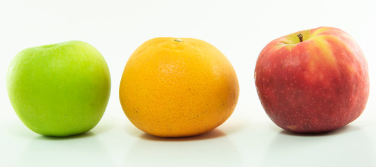 fruits isolated on white background