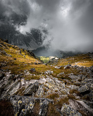 cloudy day in the mountains
