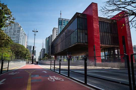 MASP, Avenida Paulista Em São Paulo, Brasil