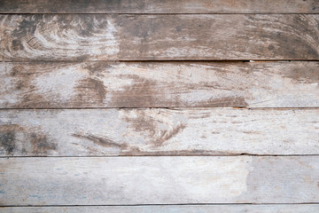 Naklejka premium Old Horizontal line of brown wood wall. Wooden vintage wall for background or backdrop.