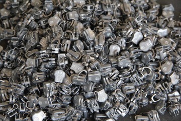 Background of many zippers