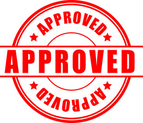 approved. stamp. red round grunge approved sign 