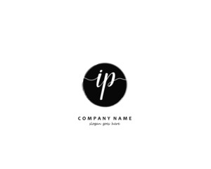  IP Initial letter logo template vector
