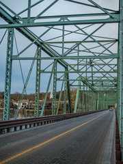 Old bridge over Delaware River