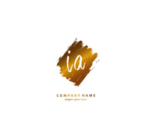  IA Initial letter logo template vector