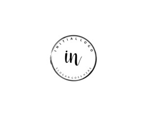  IN Initial letter logo template vector