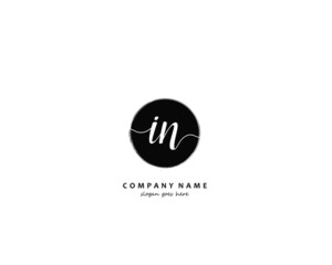  IN Initial letter logo template vector