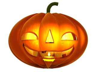 halloween pumpkin isolated on white background
