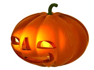 halloween pumpkin isolated on white background, halloween pumkin, jack-o-lantern. 