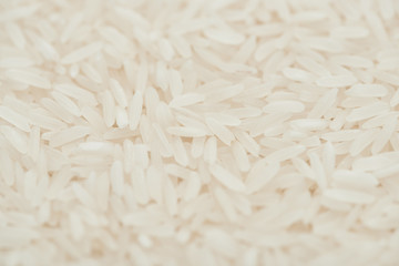 top view of unprocessed organic white rice