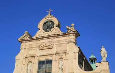 The baroque church Chiesa di San Giovanni Evangelista, Parma, Italy.