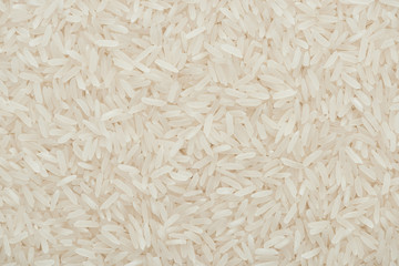 top view of uncooked organic white rice