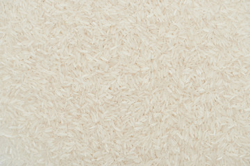 top view of raw organic white rice