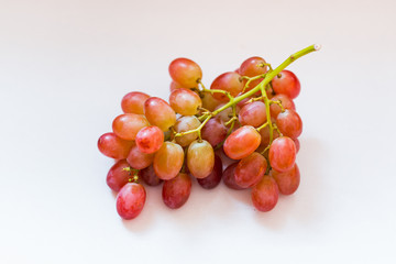 Closeup grape fruit on white background