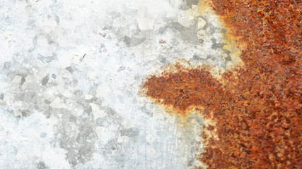 rusty old zinc sheet wall background