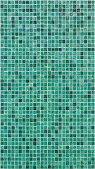 Small green bathroom tiles