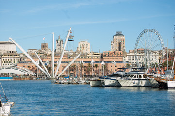 the bigo at the Porto Antico of Genoa