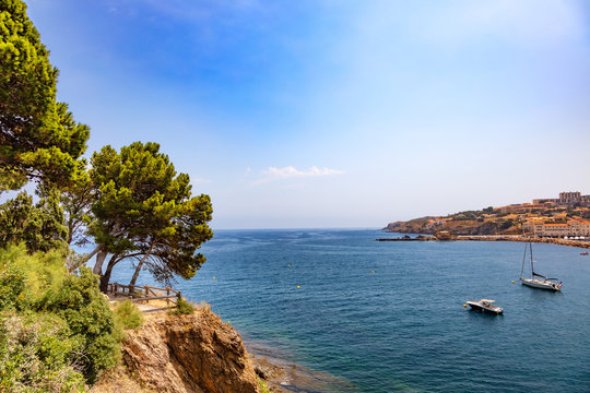  Seaside of Banyuls-sur-Mer, Pyrenees-Orientales, Catalonia, Languedoc-Roussillon, France