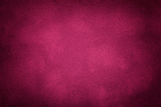 Dark purple matt suede fabric closeup. Velvet texture. © nikol85
