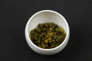 Capers in the bowl