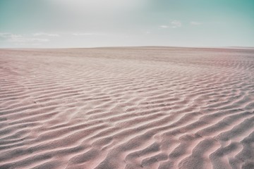 Fototapeta na wymiar Lençois Maranhenses with desert with sand dunes