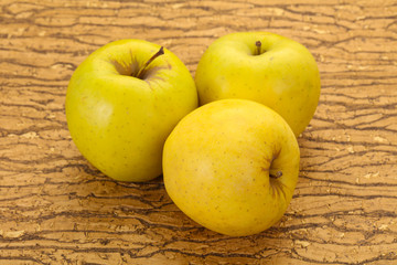 Yellow ripe apples