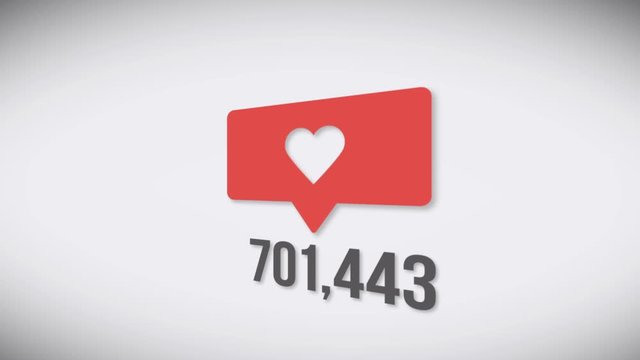 Vector heart icon on a white background