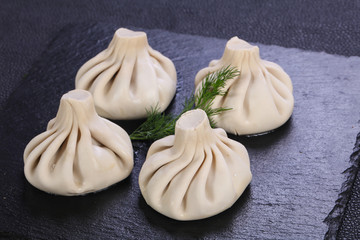 Caucasian traditional Khinkali