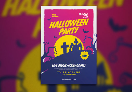 Haunted House Flyer Layout