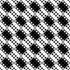 Monochrome diagonal square pattern background - abstract vector graphic design from squares