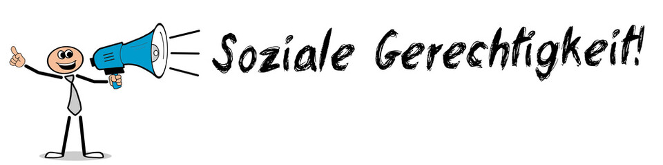 Obraz premium Soziale Gerechtigkeit! 