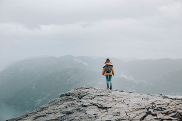 Fototapeta premium incredible summer travels in Norway