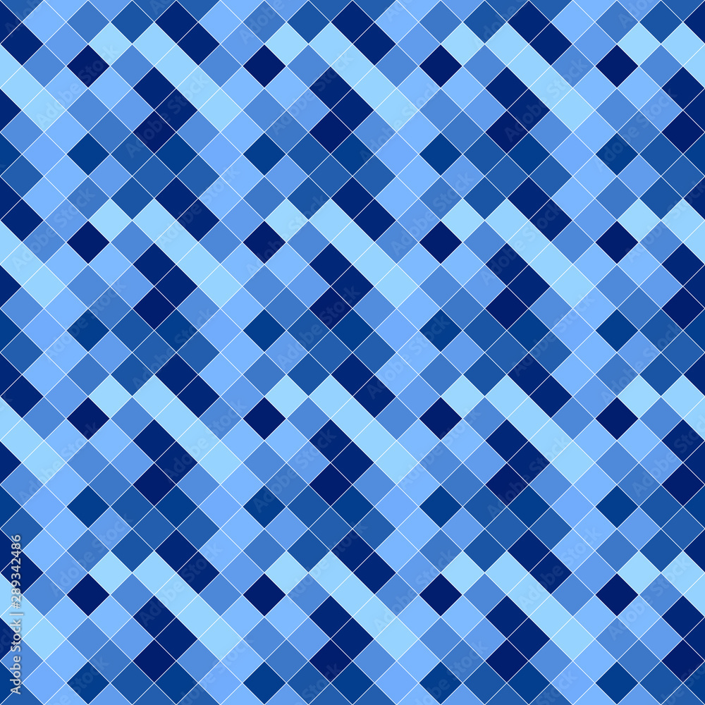 Poster geometrical square pattern background - abstract steel blue vector graphic design from squares