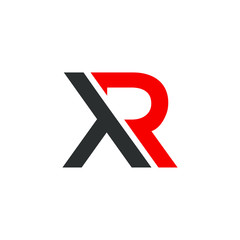 letter XR logo design vector