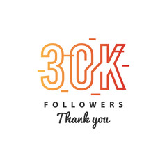 30k Followers thank you design