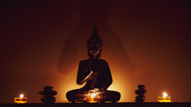 Velas en un spa