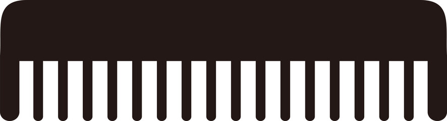 櫛アイコンイラスト 