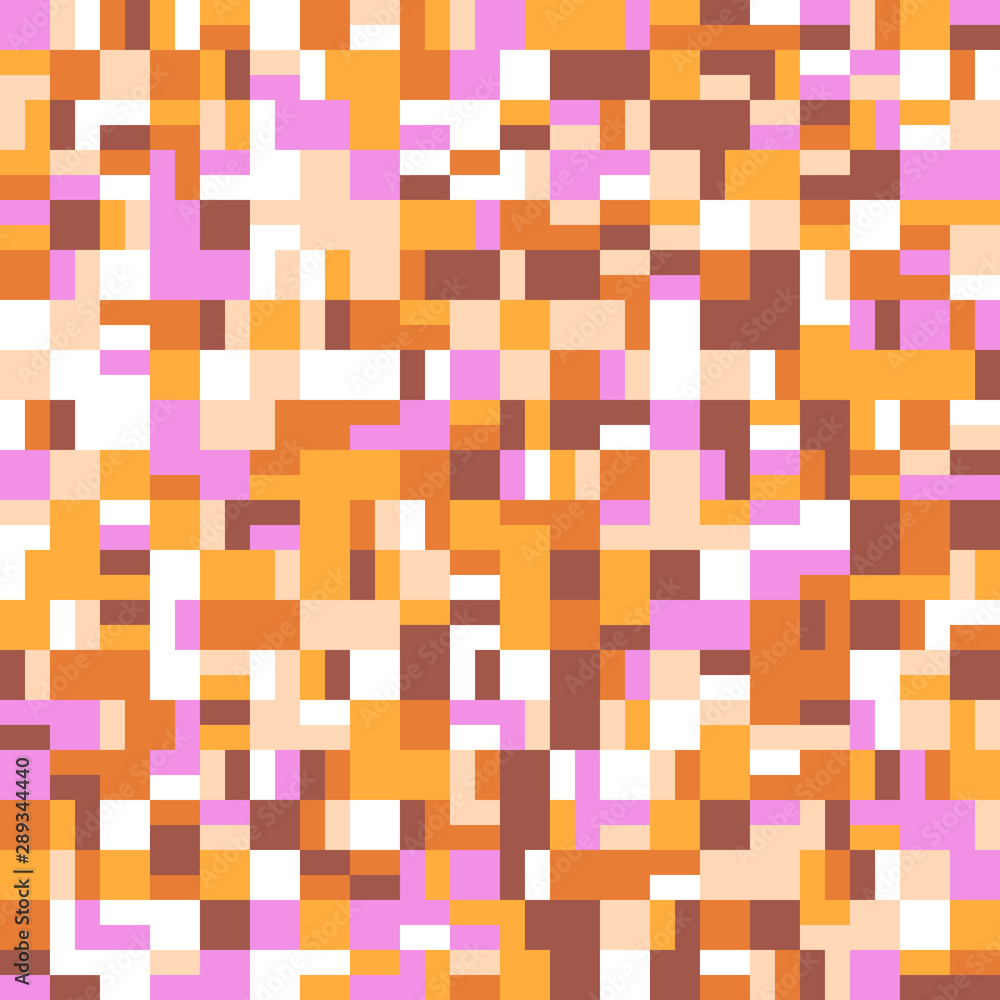 Poster mosaic pattern background - colorful abstract polygonal vector graphic design from rectangular tiles