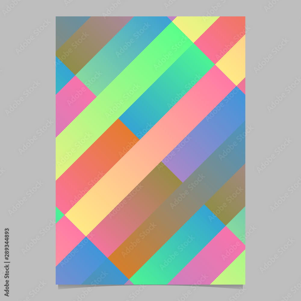 Aufkleber colorful trendy geometrical gradient diagonal stripe page template background - abstract vector stat