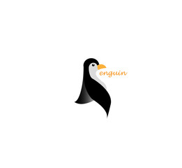the simple elegant logo of penguin