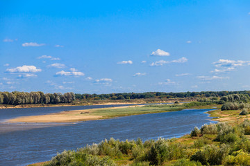 View of the Oka river in Russia