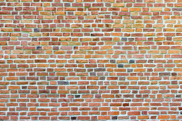 red brick wall texture grunge background , may be use to interior design